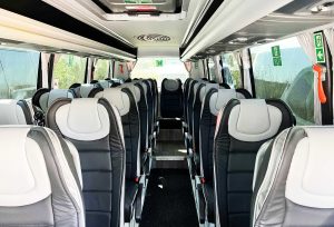 Interior view of 22/19 Seater Vehicle